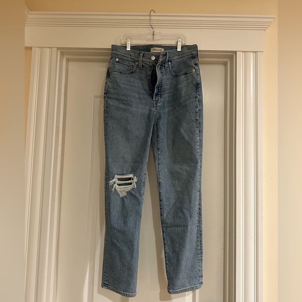 Madewell Women's Straight Leg Jeans - Light Blue